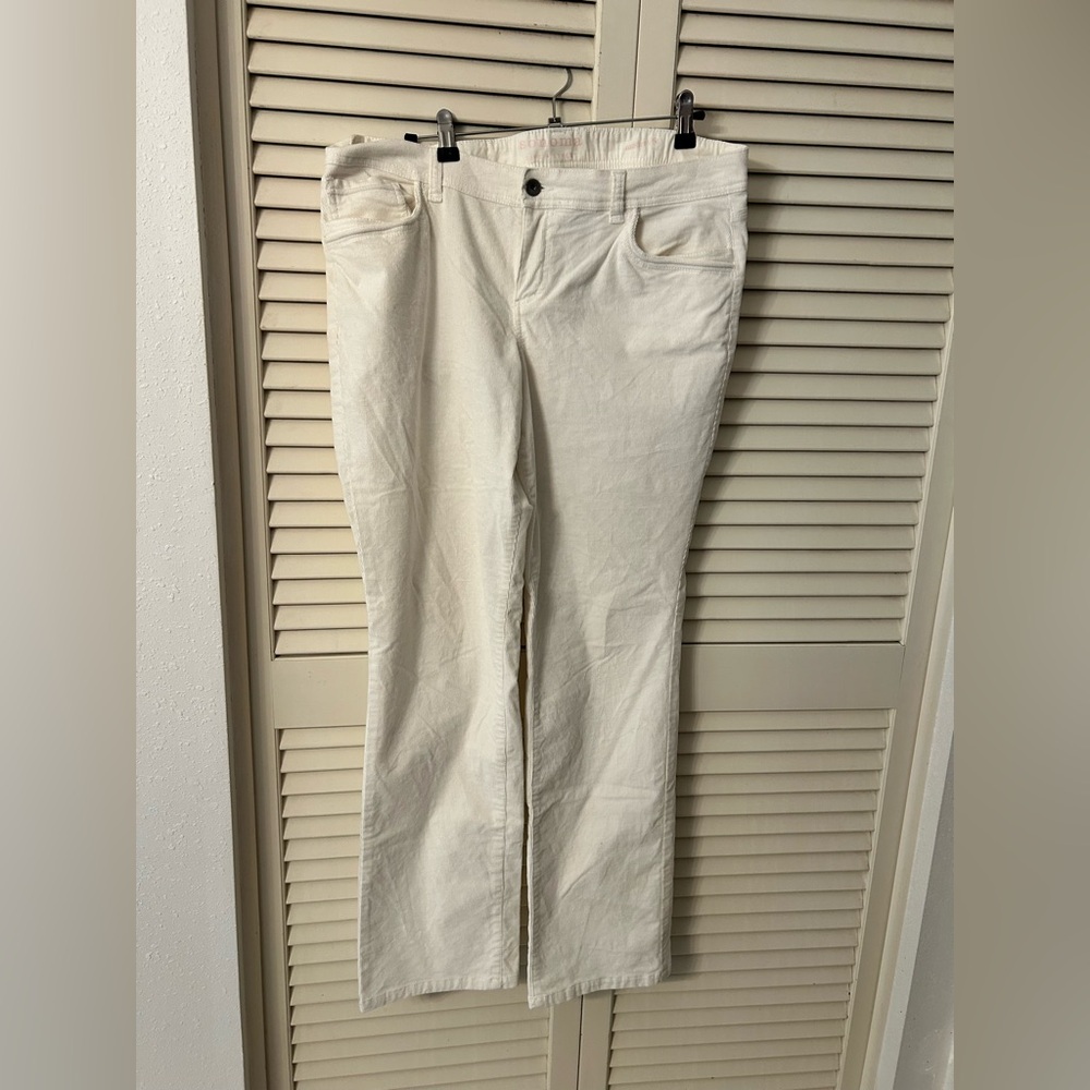 Sonoma White Corduroy Pants